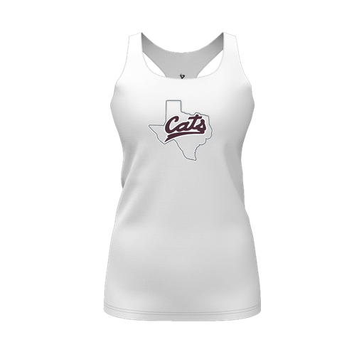 [CUS-DFW-RCBK-PER-WHT-FYS-LOGO2] Racerback Tank Top (Female Youth S, White, Logo 2)