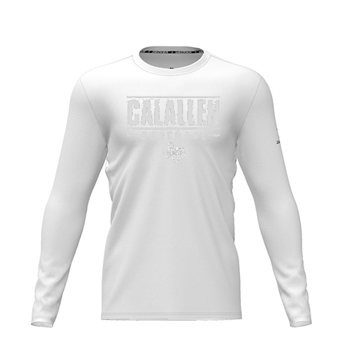 [CUS-DRIF-TEES-PER-CNK-LSL-WHT-YXS-LOGO3] Dri Fit Performance T-Shirt (Youth XS, White, Logo 3, Long Sleeve)