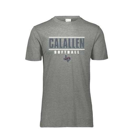 [FTSCUBGY-AS-LOGO3] Decker Men's Tri-Blend T-Shirt - Short Sleeve (Adult S, Gray, Logo 3)