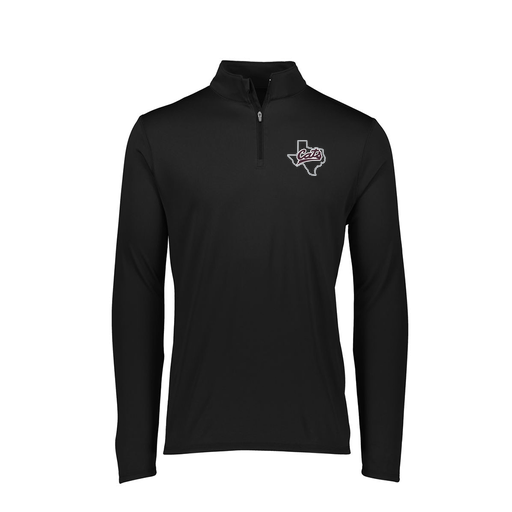 [FTLQFLBK-FAXS-LOGO2] Decker Women's Flex-Lite 1/4 Zip Shirt (Female Adult XS, Black, Logo 2)