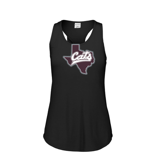 [3078.K94.S-LOGO1] Ladies Tri Blend Tank Top (Female Adult S, Black, Logo 1)