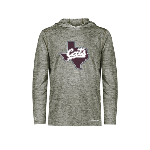 [FOLHCGGY-AS-LOGO1] Decker Men's Charge Hoodie (Adult S, Gray, Logo 1)