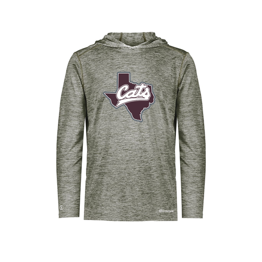 [FOLHCGGY-YS-LOGO1] Decker Youth Charge Hoodie (Youth S, Gray, Logo 1)