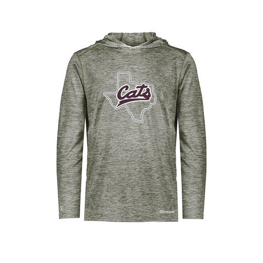 [FOLHCGGY-YS-LOGO2] Decker Youth Charge Hoodie (Youth S, Gray, Logo 2)