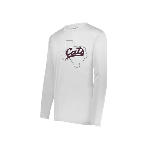 [222822.005.XS-LOGO2] Men's LS Smooth Sport Shirt (Adult XS, White, Logo 2)