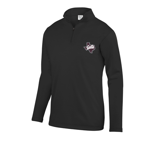 [DFW-FFQZ-BLK-AS-LOGO1] Men's FlexFleece 1/4 Zip (Adult S, Black, Logo 1)