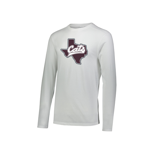 [FTLCUBWH-YS-LOGO1] Decker Youth Tri-Blend T-Shirt - Long Sleeve (Youth S, White, Logo 1)