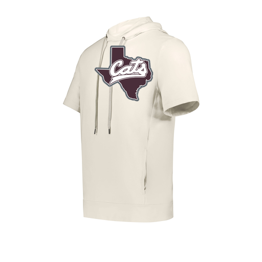 [222605-WHT-YS-LOGO1] YOUTH VENTURA SOFT KNIT SHORT SLEEVE HOODIE (Youth S, White, Logo 1)