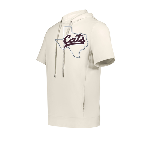 [222605-WHT-YS-LOGO2] YOUTH VENTURA SOFT KNIT SHORT SLEEVE HOODIE (Youth S, White, Logo 2)