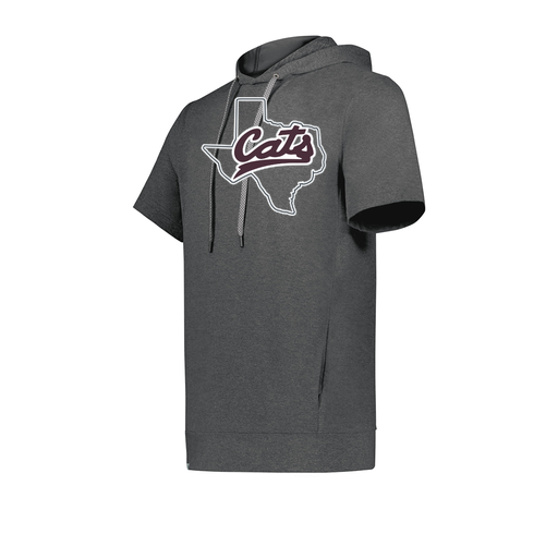 [222605-GRY-YS-LOGO2] YOUTH VENTURA SOFT KNIT SHORT SLEEVE HOODIE (Youth S, Gray, Logo 2)