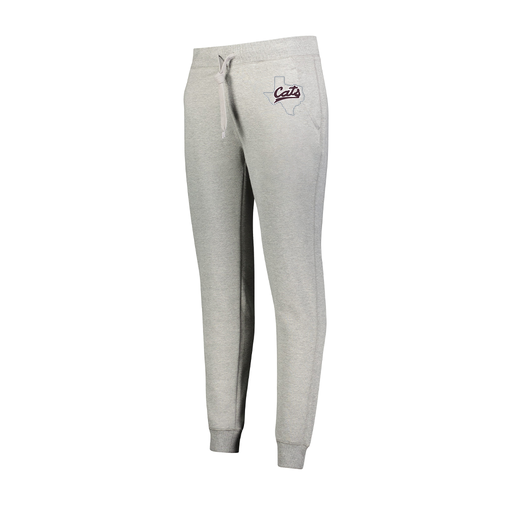 [229748.017.XS-LOGO2] Ladies 60/40 Fleece Jogger (Female Adult XS, Silver, Logo 2)