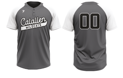 Calallen HS Softball - Black Two Button Jersey