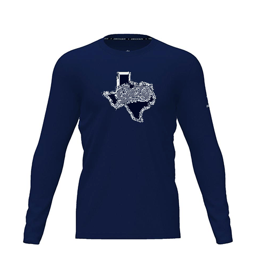 [CUS-DRIF-TEES-PER-CNK-LSL-NVY-YXS-LOGO1] Dri Fit Performance T-Shirt (Youth XS, Navy, Logo 1, Long Sleeve)