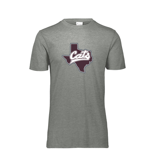 [FTSCUBGY-AS-LOGO1] Decker Men's Tri-Blend T-Shirt - Short Sleeve (Adult S, Gray, Logo 1)