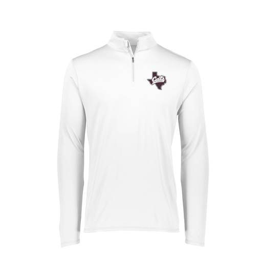 [FTLQFLWH-FAXS-LOGO1] Decker Women's Flex-Lite 1/4 Zip Shirt (Female Adult XS, White, Logo 1)