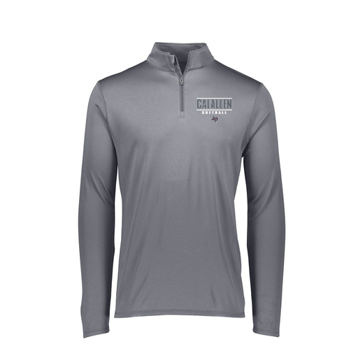 [FTLQFLGY-FAXS-LOGO3] Ladies Flex-Lite 1/4 Zip Shirt (Female Adult XS, Gray, Logo 3)