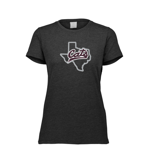 [FTSCUBBK-FAXS-LOGO2] Decker Women's Tri-Blend T-Shirt - Short Sleeve (Female Adult XS, Black, Logo 2)