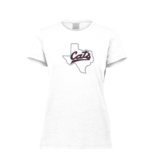 [FTSCUBWH-FAXS-LOGO2] Decker Women's Tri-Blend T-Shirt - Short Sleeve (Female Adult XS, White, Logo 2)