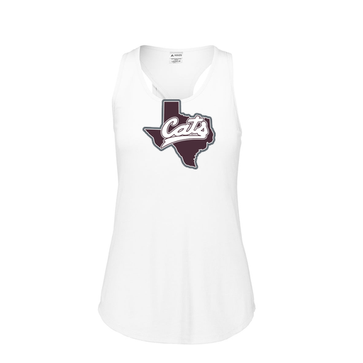 [FT0TUBWH-FAS-LOGO1] Ladies Tri Blend Tank Top (Female Adult S, White, Logo 1)