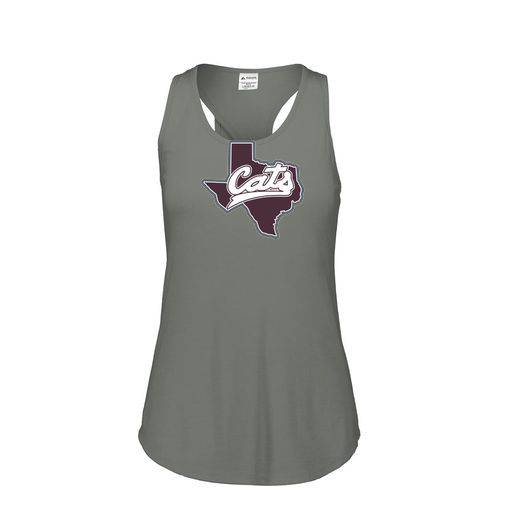 [3078.013.S-LOGO1] Ladies Tri Blend Tank Top (Female Adult S, Gray, Logo 1)