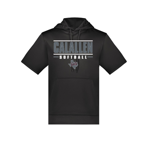 [6871.080.S-LOGO3] Men's Dri Fit Short Sleeve Hoodie (Adult S, Black, Logo 3)