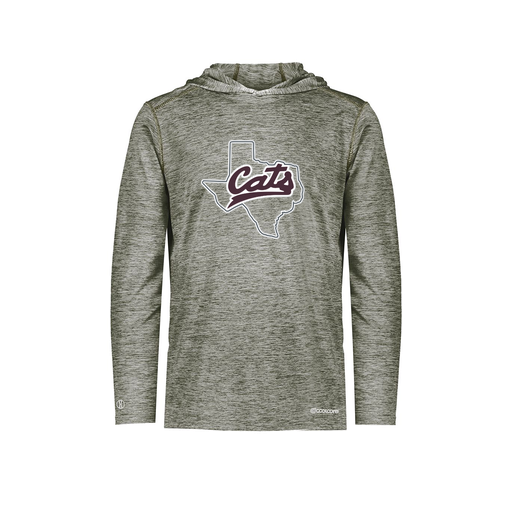 [FOLHCGGY-AS-LOGO2] Decker Men's Charge Hoodie (Adult S, Gray, Logo 2)