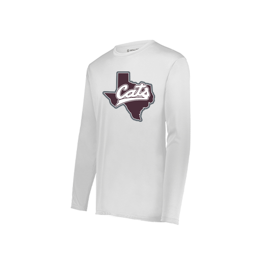 [222822.005.XS-LOGO1] Men's LS Smooth Sport Shirt (Adult XS, White, Logo 1)