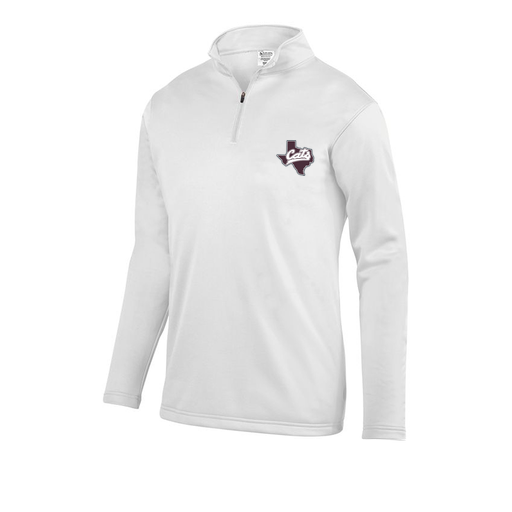 [5508.005.S-LOGO1] Decker Youth FlexFleece 1/4 Zip (Youth S, White, Logo 1)