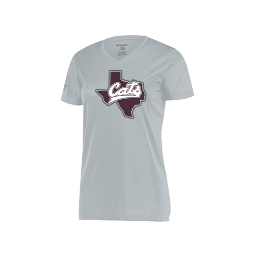 [222820.099.S-LOGO1] Ladies Movement Dri Fit Shirt (Female Adult S, Silver, Logo 1)