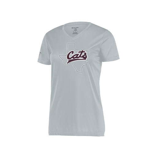 [222820.099.S-LOGO2] Ladies Movement Dri Fit Shirt (Female Adult S, Silver, Logo 2)